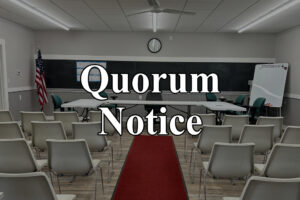 March 8, 2024 Town of Koshkoning Quorum Notice
